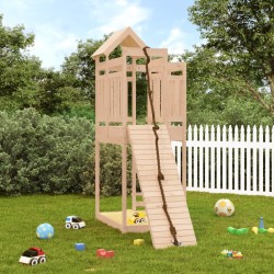 vidaXL Parque infantil con pared de escalada madera maciza de pino