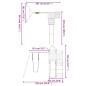 vidaXL Parque infantil de exterior madera maciza de pino vidaXL Parque infantil de exterior madera maciza de pino