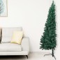 vidaXL Medio árbol de Navidad con luces y bolas verde 240 cm vidaXL Medio árbol de Navidad con luces y bolas verde 240 cm