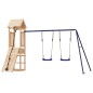 vidaXL Parque infantil de exterior madera maciza de pino vidaXL Parque infantil de exterior madera maciza de pino