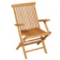 vidaXL Juego de comedor para jardín 5 piezas madera maciza teca vidaXL Juego de comedor para jardín 5 piezas madera maciza teca