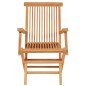 vidaXL Juego de comedor para jardín 5 piezas madera maciza teca vidaXL Juego de comedor para jardín 5 piezas madera maciza teca
