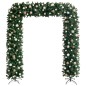 vidaXL Arco árbol de Navidad con LEDs y bolas verde 240 cm vidaXL Arco árbol de Navidad con LEDs y bolas verde 240 cm