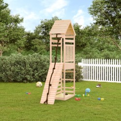 vidaXL Parque infantil con pared de escalada madera maciza de pino
