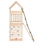 vidaXL Parque infantil con pared de escalada madera maciza de pino