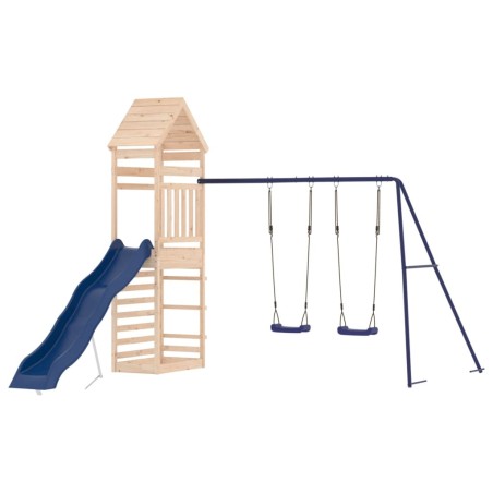 vidaXL Parque infantil de exterior madera maciza de pino