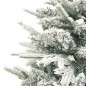 vidaXL Árbol de Navidad con LED, nieve y bolas PVC&PE verde 120 cm