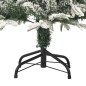 vidaXL Árbol de Navidad con LED, nieve y bolas PVC&PE verde 120 cm