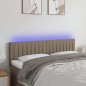 vidaXL Cabecero con LED de tela gris taupe 144x5x78/88 cm vidaXL Cabecero con LED de tela gris taupe 144x5x78/88 cm