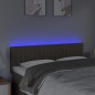 vidaXL Cabecero con LED de tela gris taupe 144x5x78/88 cm vidaXL Cabecero con LED de tela gris taupe 144x5x78/88 cm