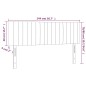 vidaXL Cabecero con LED de tela gris taupe 144x5x78/88 cm vidaXL Cabecero con LED de tela gris taupe 144x5x78/88 cm