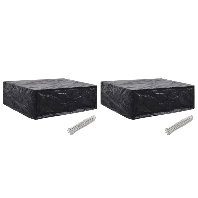 vidaXL Fundas de muebles de jardín 2 uds 8 ojales 250x210x90 cm vidaXL Fundas de muebles de jardín 2 uds 8 ojales 250x210x90 cm