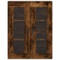vidaXL Aparador alto madera contrachapada roble ahumado 69,5x34x180 cm vidaXL Aparador alto madera contrachapada roble ahumado 69,5x34x180 cm