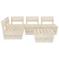 vidaXL Muebles de palés para jardín 5 pzas madera de abeto impregnada vidaXL Muebles de palés para jardín 5 pzas madera de abeto impregnada