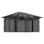 vidaXL Cenador con mosquitera tira luz LED antracita 4x3x2,73m 180g/m² vidaXL Cenador con mosquitera tira luz LED antracita 4x3x2,73m 180g/m²