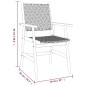 vidaXL Juego de comedor de jardín 3 piezas madera maciza de acacia vidaXL Juego de comedor de jardín 3 piezas madera maciza de acacia