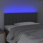 vidaXL Cabecero con LED de tela gris oscuro 80x5x78/88 cm vidaXL Cabecero con LED de tela gris oscuro 80x5x78/88 cm