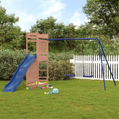 vidaXL Parque infantil de exterior madera maciza Douglas