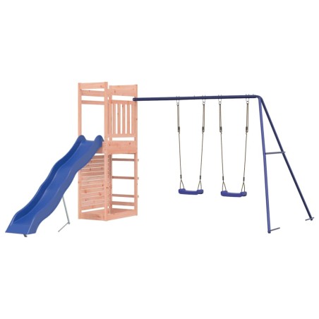 vidaXL Parque infantil de exterior madera maciza Douglas