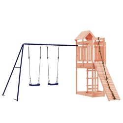 vidaXL Parque infantil de exterior madera maciza Douglas
