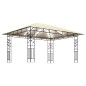 vidaXL Cenador con mosquitera y tira luz LED crema 4x3x2,73m 180 g/m² vidaXL Cenador con mosquitera y tira luz LED crema 4x3x2,73m 180 g/m²