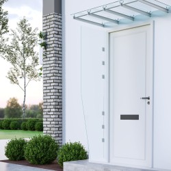 vidaXL Panel lateral puerta de carpa 2 piezas vidrio templado