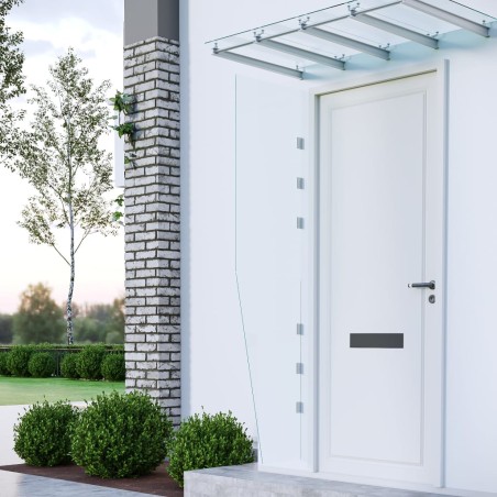 vidaXL Panel lateral puerta de carpa 2 piezas vidrio templado