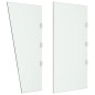 vidaXL Panel lateral puerta de carpa 2 piezas vidrio templado vidaXL Panel lateral puerta de carpa 2 piezas vidrio templado