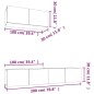 vidaXL Set de muebles de TV 3 piezas madera contrachapada blanco