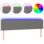 vidaXL Cabecero con LED de tela gris oscuro 180x5x78/88 cm vidaXL Cabecero con LED de tela gris oscuro 180x5x78/88 cm