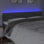 vidaXL Cabecero con LED de tela gris oscuro 180x5x78/88 cm vidaXL Cabecero con LED de tela gris oscuro 180x5x78/88 cm