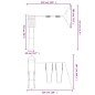 vidaXL Parque infantil de exterior madera maciza de pino vidaXL Parque infantil de exterior madera maciza de pino