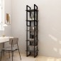 vidaXL Estantería librería 5 niveles madera de pino gris 40x30x175 cm