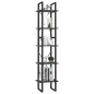 vidaXL Estantería librería 5 niveles madera de pino gris 40x30x175 cm