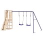 vidaXL Parque infantil de exterior madera maciza de pino