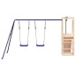 vidaXL Parque infantil de exterior madera maciza de pino