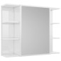 vidaXL Juego muebles de baño 3 pzas madera de ingeniería blanco brillo