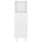 vidaXL Juego muebles de baño 3 pzas madera de ingeniería blanco brillo
