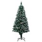 vidaXL Árbol de Navidad helado con luces, bolas y piñas 150 cm vidaXL Árbol de Navidad helado con luces, bolas y piñas 150 cm