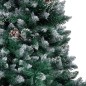 vidaXL Árbol de Navidad helado con luces, bolas y piñas 150 cm vidaXL Árbol de Navidad helado con luces, bolas y piñas 150 cm