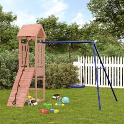 vidaXL Parque infantil de exterior madera maciza Douglas