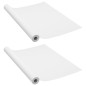 vidaXL Láminas autoadhesivas muebles 2 uds PVC blanco 500x90 cm vidaXL Láminas autoadhesivas muebles 2 uds PVC blanco 500x90 cm