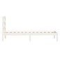 vidaXL Estructura de cama madera maciza de pino blanco 90x200 cm vidaXL Estructura de cama madera maciza de pino blanco 90x200 cm