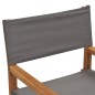 vidaXL Sillas de director 2 uds madera maciza de teca gris