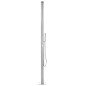 vidaXL Ducha de jardín con base gris 225 cm acero inoxidable vidaXL Ducha de jardín con base gris 225 cm acero inoxidable