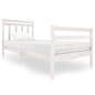 vidaXL Estructura de cama madera maciza blanca 90x200 cm vidaXL Estructura de cama madera maciza blanca 90x200 cm