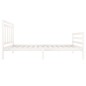 vidaXL Estructura de cama madera maciza blanca 90x200 cm vidaXL Estructura de cama madera maciza blanca 90x200 cm