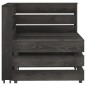 vidaXL Set de muebles de jardín 3 pzas madera de pino impregnada gris vidaXL Set de muebles de jardín 3 pzas madera de pino impregnada gris