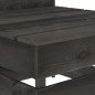 vidaXL Set de muebles de jardín 3 pzas madera de pino impregnada gris vidaXL Set de muebles de jardín 3 pzas madera de pino impregnada gris