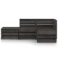vidaXL Set de muebles de jardín 4 pzas madera de pino impregnada gris vidaXL Set de muebles de jardín 4 pzas madera de pino impregnada gris
